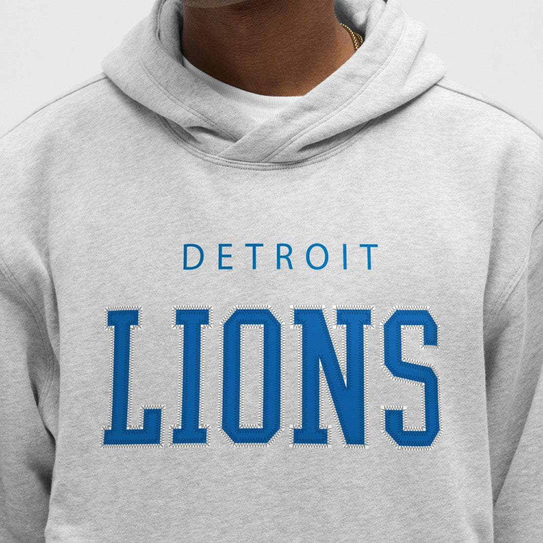 Detroit Lions lululemon Steady State Pullover Hoodie - Heathered Silver Drop Hoodies