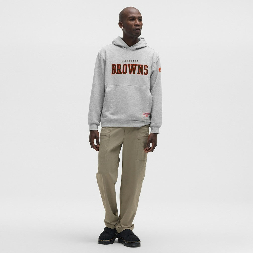 Cleveland Browns lululemon Steady State Pullover Hoodie - Heathered Silver Drop Hoodies