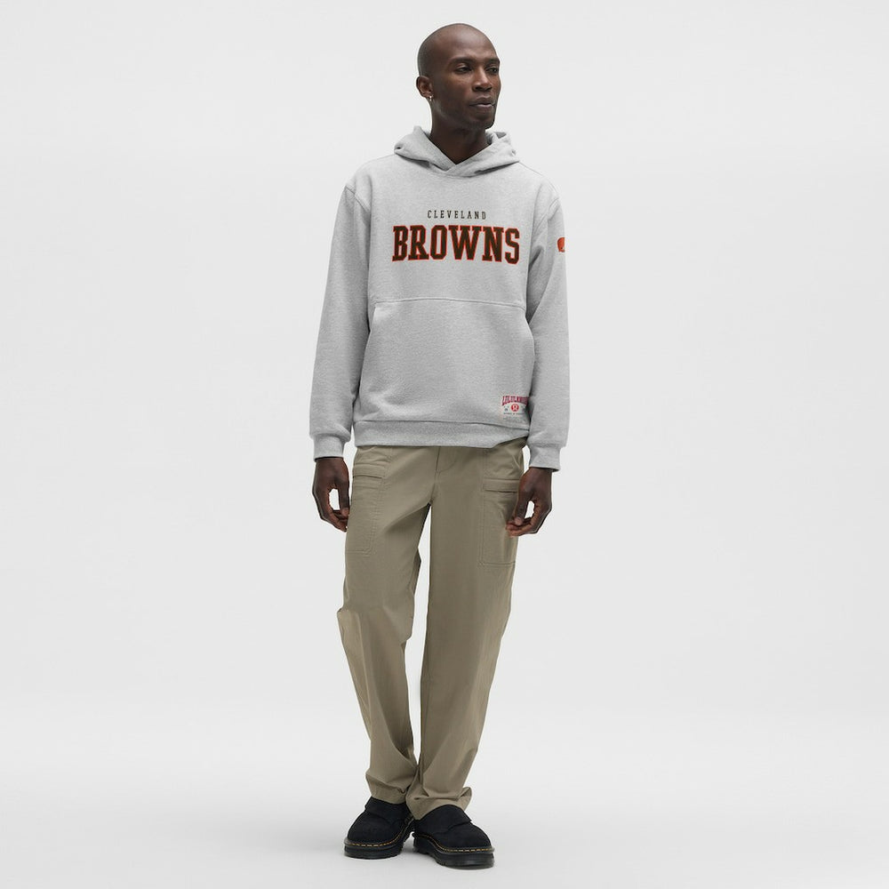 Cleveland Browns lululemon Steady State Pullover Hoodie - Heathered Silver Drop Hoodies