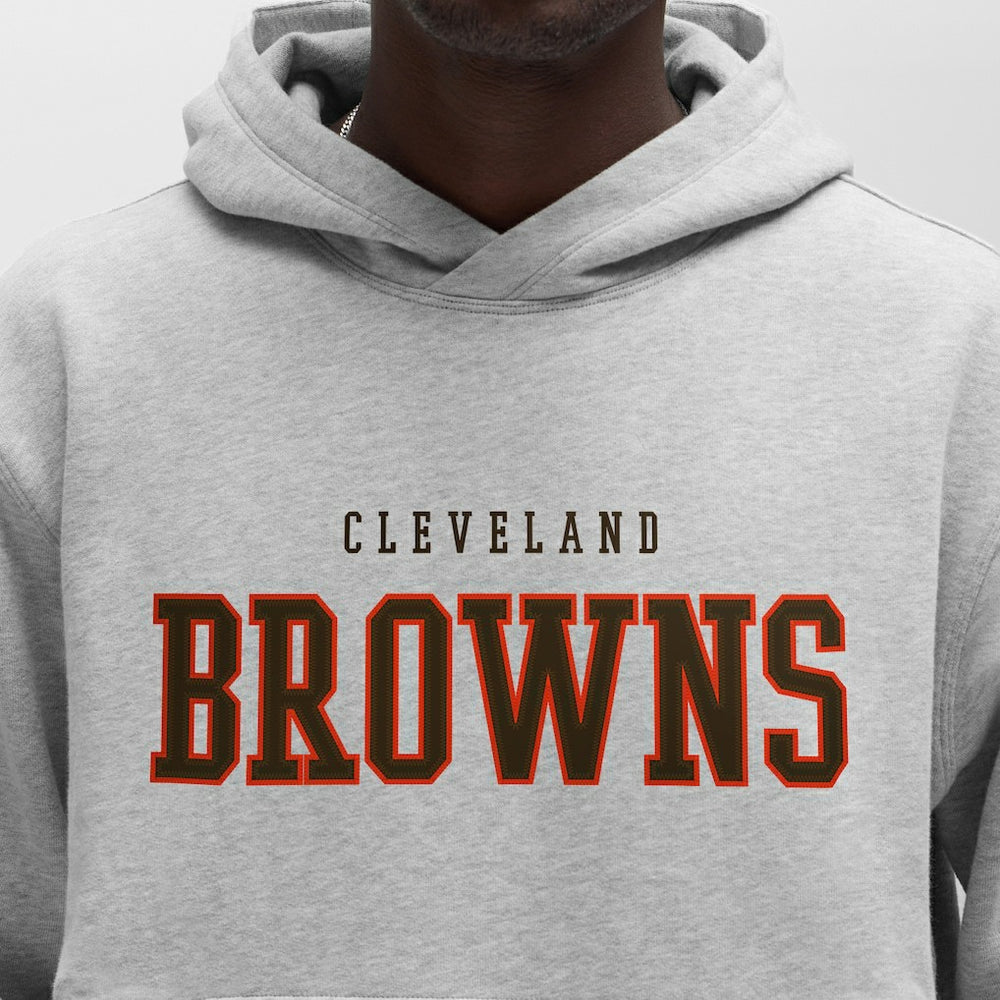 Cleveland Browns lululemon Steady State Pullover Hoodie - Heathered Silver Drop Hoodies
