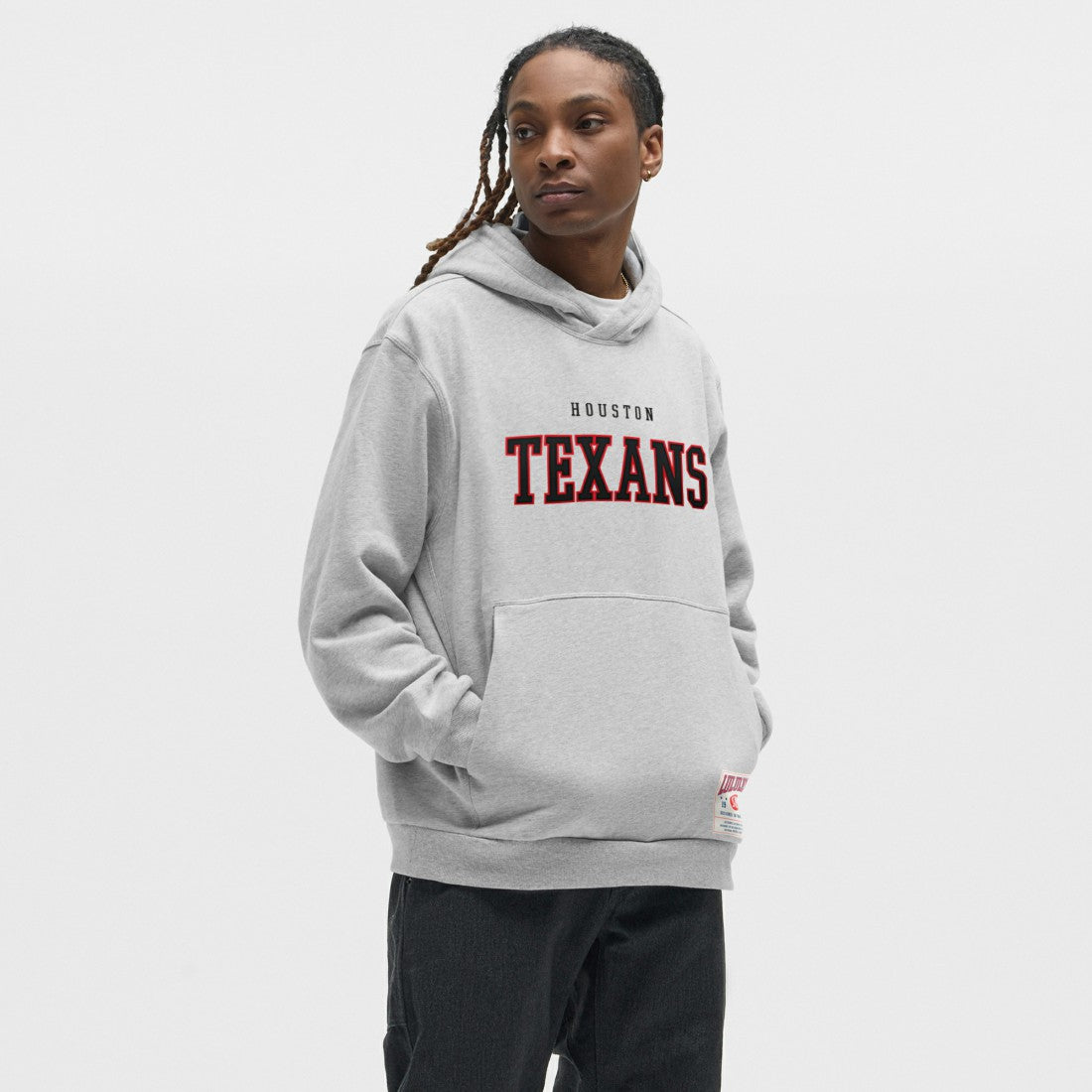 Houston Texans lululemon Steady State Pullover Hoodie - Heathered Silver Drop Hoodies
