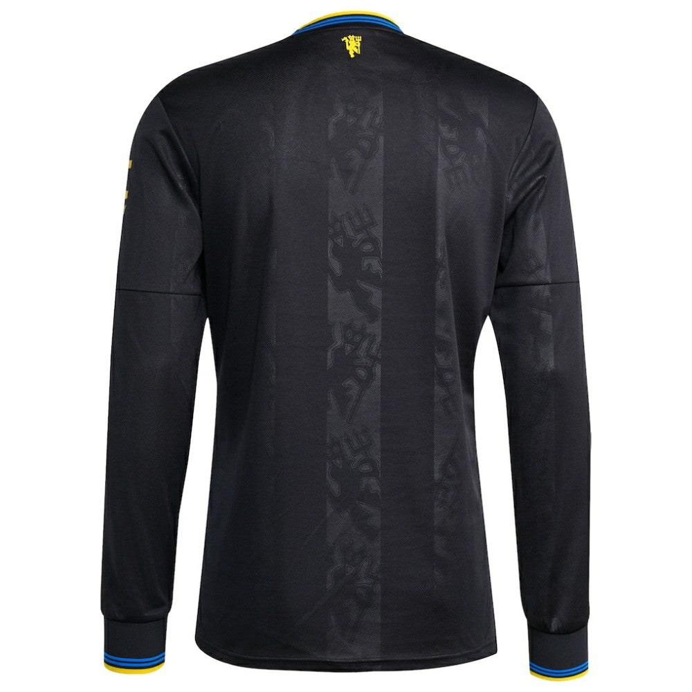 Manchester United 2025/26 Third Replica Long Sleeve Jersey Black - Adidas for sale