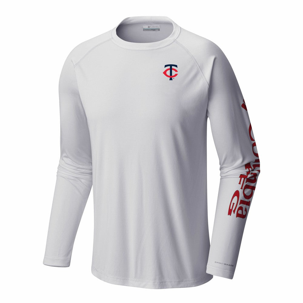 Minnesota Twins Columbia Terminal Tackle Long Sleeve Shirt - White