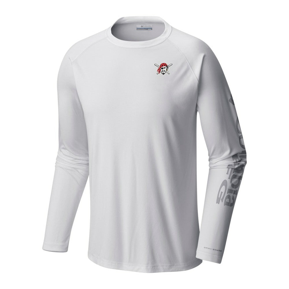 Pittsburgh Pirates Columbia Terminal Tackle Long Sleeve Shirt - White