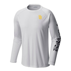 San Diego Padres Columbia Terminal Tackle Long Sleeve Shirt - White