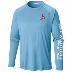 St. Louis Cardinals Columbia Terminal Tackle Long Sleeve Shirt - Light Blue