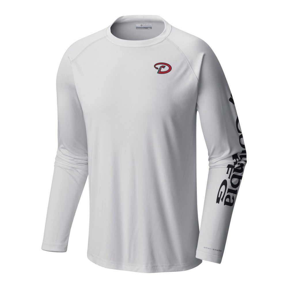 Arizona Diamondbacks Columbia Terminal Tackle Long Sleeve Shirt - White