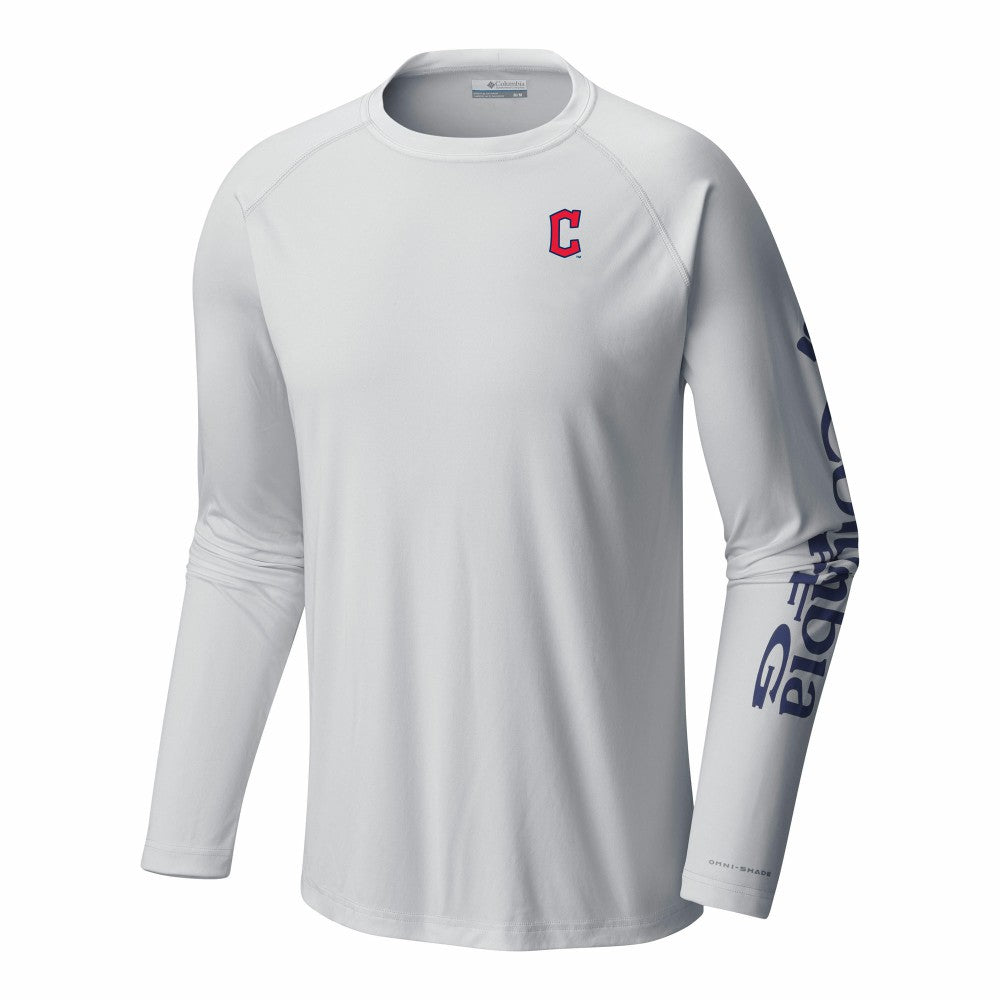Cleveland Guardians Columbia Terminal Tackle Long Sleeve Shirt - White