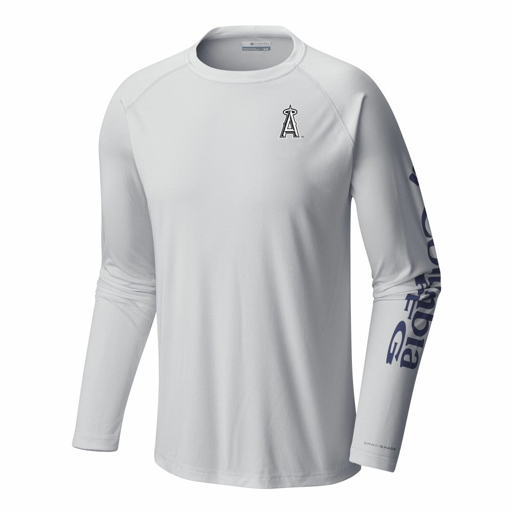 Los Angeles Angels Columbia Terminal Tackle Long Sleeve Shirt - White