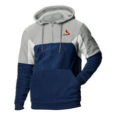 St. Louis Cardinals Columbia Men's Lodge Fleece Quarter-Zip Hoodie - Navy Hoodies
