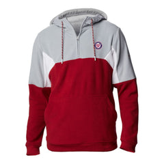 Washington Nationals Columbia Men's Lodge Fleece Quarter-Zip Hoodie - Red Hoodies