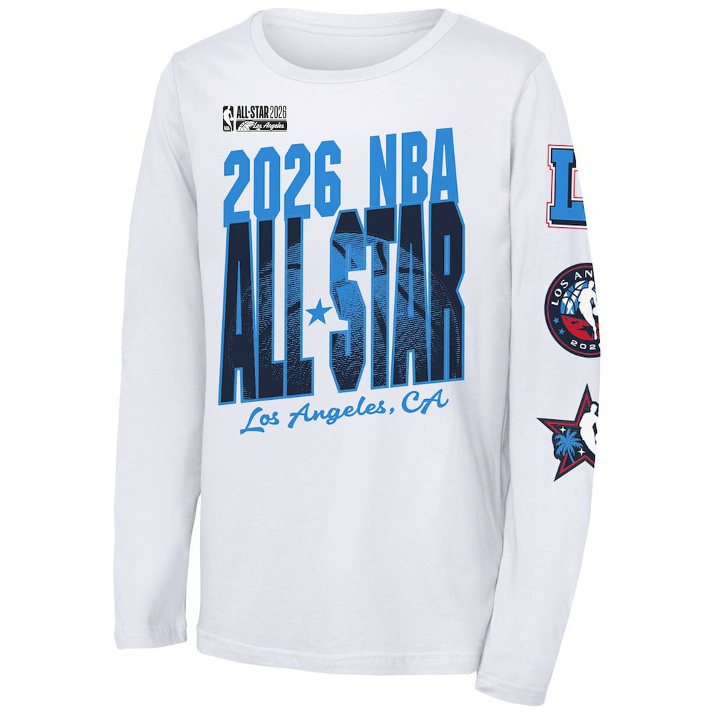 Outerstuff Youth 2026 NBA All-Star Game Long Sleeve T-Shirt White