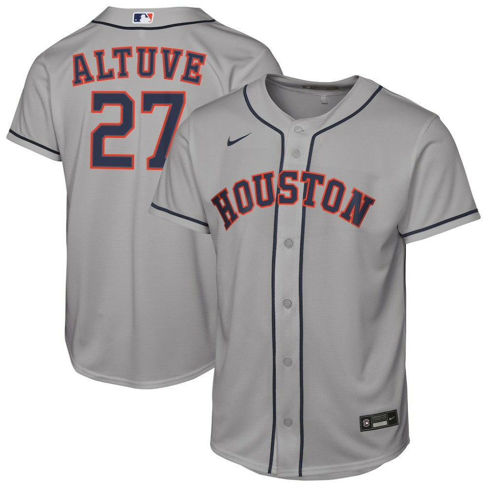 Jose Altuve Houston Astros Nike Youth Road Replica Jersey - Gray Jerseys