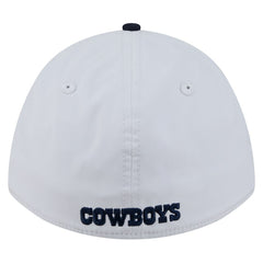 Dallas Cowboys New Era Patch 39THIRTY A-Frame M-Crown Perforated Flex Hat - White/Navy Hats