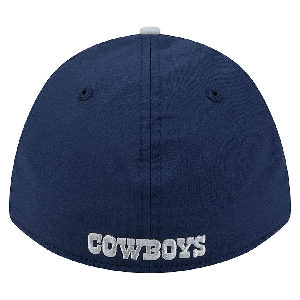Dallas Cowboys Rope M-Crown A-Frame 39THIRTY Flex Hat - Navy/Silver Hats