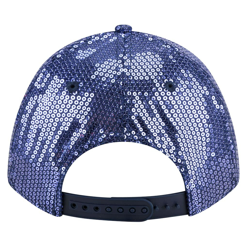 Dallas Cowboys New Era Women's Sequin 9FORTY Adjustable Hat - Navy Hats