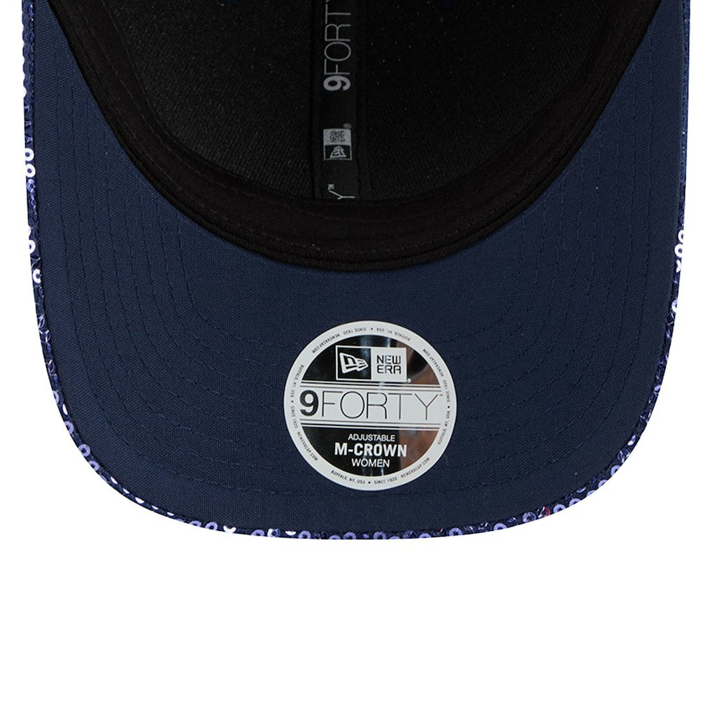 Dallas Cowboys New Era Women's Sequin 9FORTY Adjustable Hat - Navy Hats