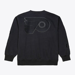 Philadelphia Flyers Mitchell & Ness Phantom Fleece Crew Neck Sweatshirt - Black | US 203279094