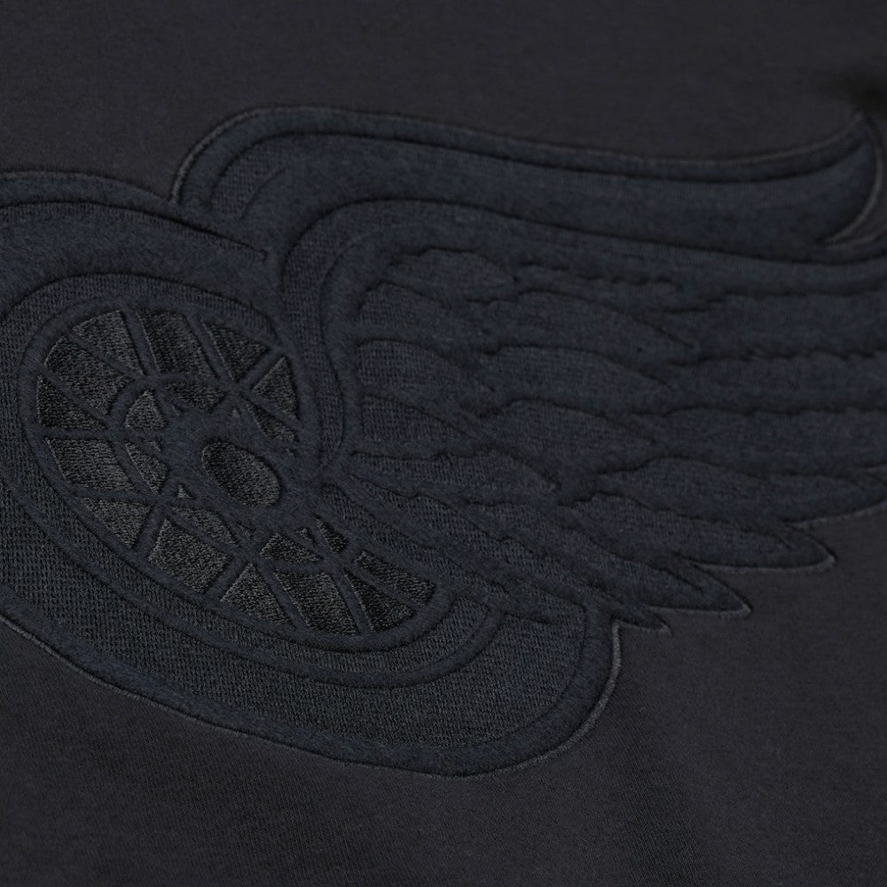 Detroit Red Wings Mitchell & Ness Phantom Fleece Crew Neck Sweatshirt - Black | US 203279100
