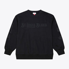 St. Louis Blues Mitchell & Ness Phantom Fleece Crew Neck Sweatshirt - Black | US 203279101