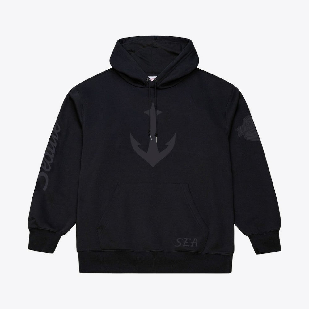 Seattle Kraken Mitchell & Ness Phantom Fleece Hoodie - Black | US 203279112