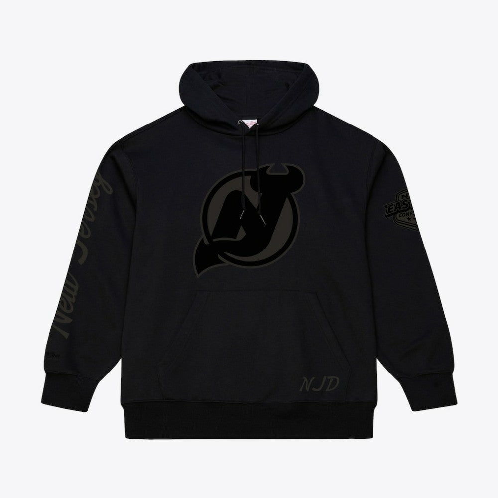 New Jersey Devils Mitchell & Ness Phantom Fleece Hoodie - Black | US 203279116