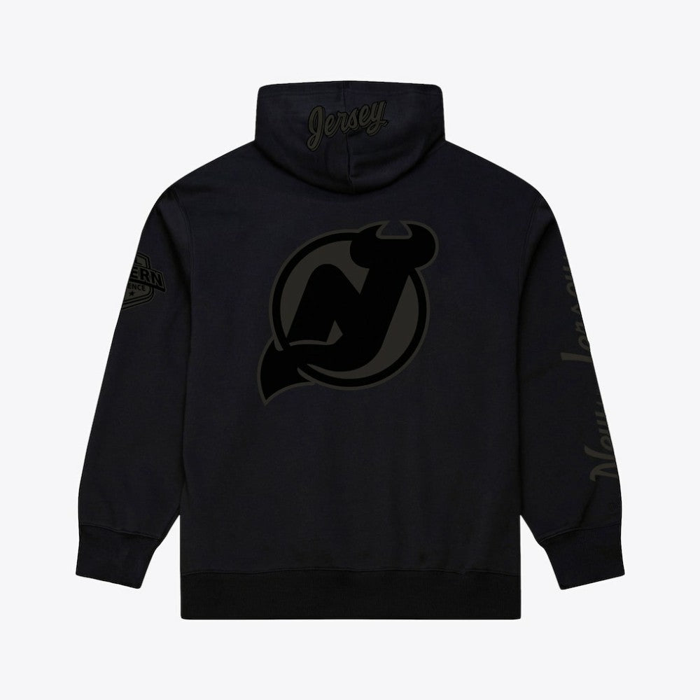 New Jersey Devils Mitchell & Ness Phantom Fleece Hoodie - Black | US 203279116