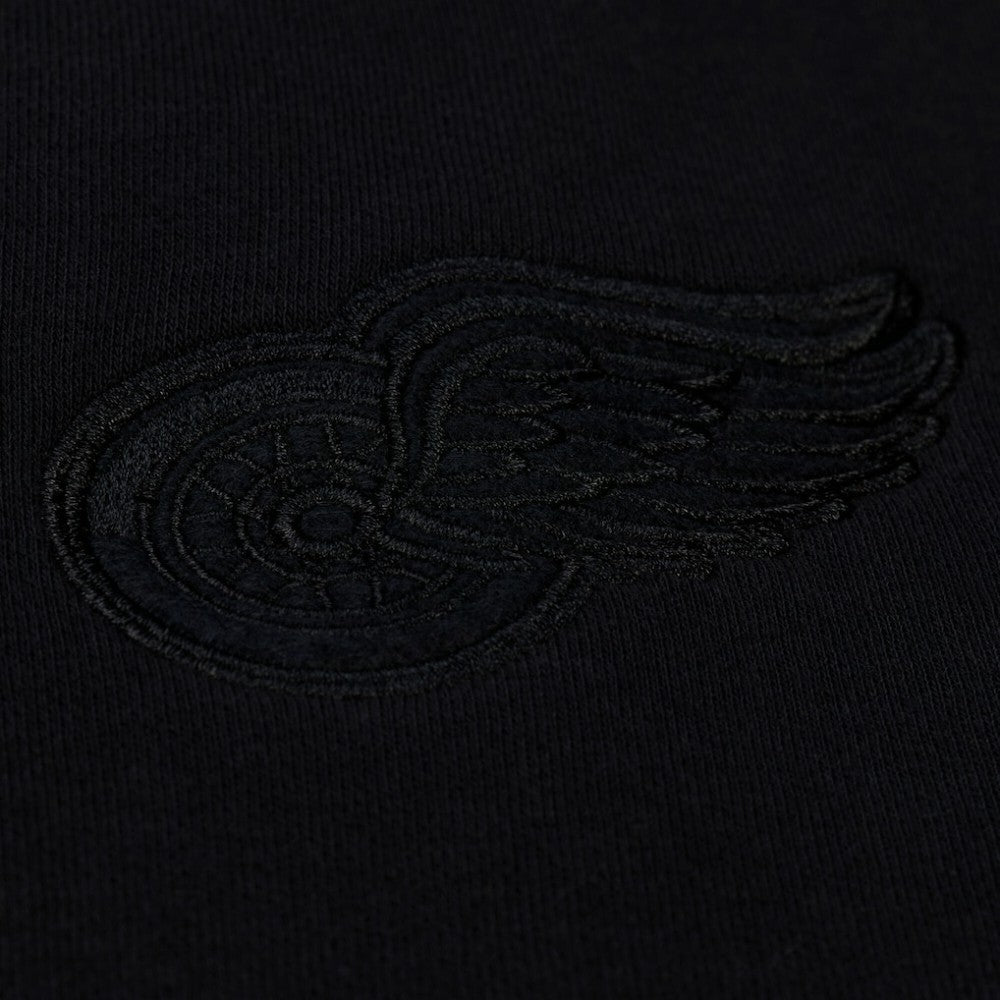 Detroit Red Wings Mitchell & Ness Unisex Phantom Fleece Crew Neck Sweatshirt - Black | US 203279118