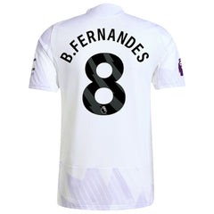 Bruno Fernandes Manchester United 2025/26 Away Player Jersey White - Adidas