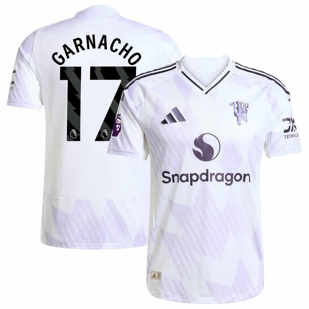 Alejandro Garnacho Manchester United 2025/26 Away Player Jersey White - Adidas outlet