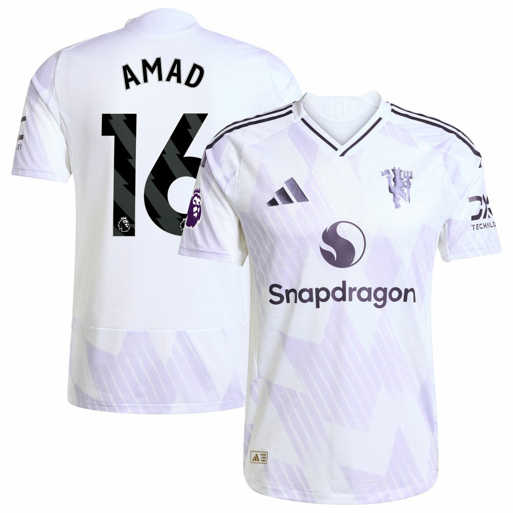 Amad Diallo Manchester United 2025/26 Away Player Jersey White - Adidas outlet