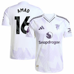 Amad Diallo Manchester United 2025/26 Away Player Jersey White - Adidas outlet