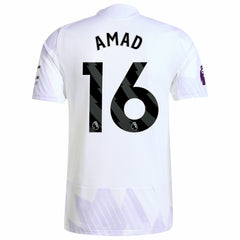 Amad Diallo Manchester United 2025/26 Away Player Jersey White - Adidas outlet