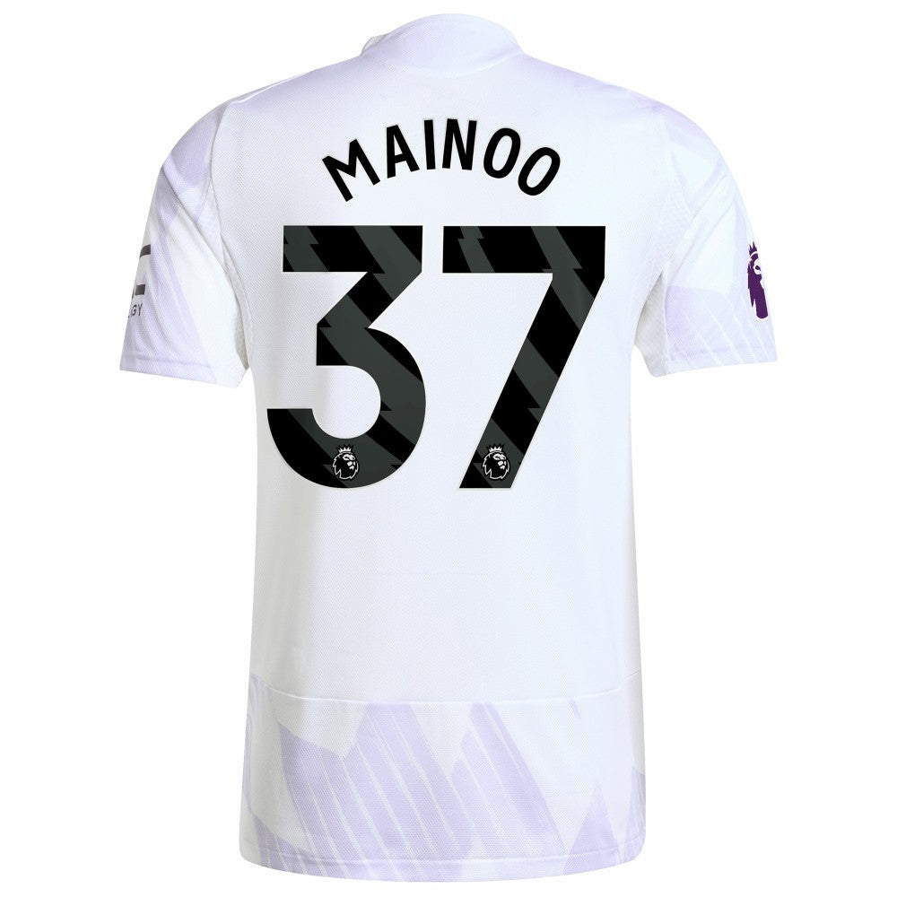 Kobbie Mainoo Manchester United 2025/26 Away Player Jersey White - Adidas on sale