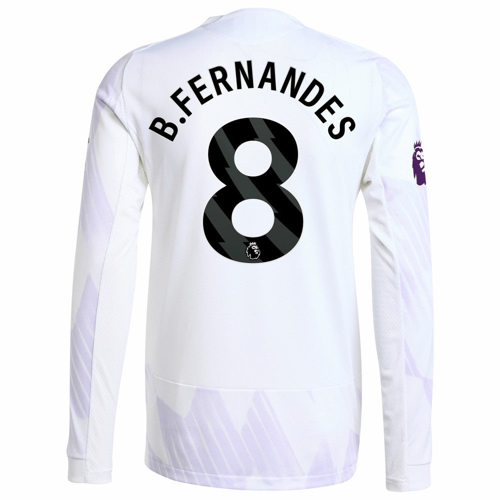 Bruno Fernandes Manchester United 2025/26 Away Long Sleeve Player Jersey White - Adidas outlet