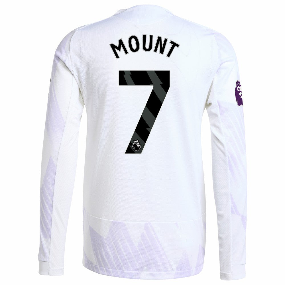 Mason Mount Manchester United 2025/26 Away Long Sleeve Player Jersey White - Adidas for sale