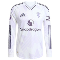 Amad Diallo Manchester United 2025/26 Away Long Sleeve Player Jersey White - Adidas