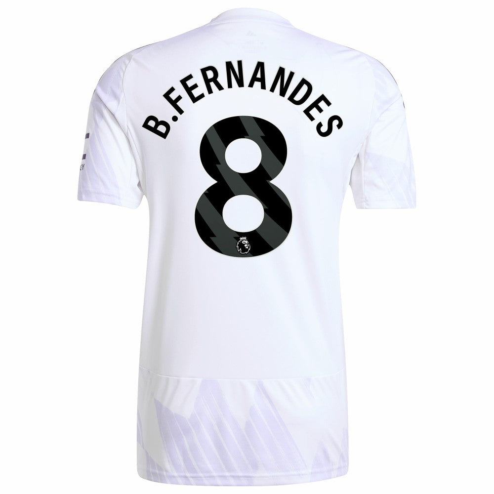 Bruno Fernandes Manchester United 2025/26 Away Replica Player Jersey White - Adidas on sale