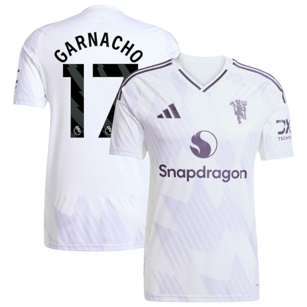 Alejandro Garnacho Manchester United 2025/26 Away Replica Player Jersey White - Adidas online