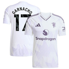 Alejandro Garnacho Manchester United 2025/26 Away Replica Player Jersey White - Adidas online