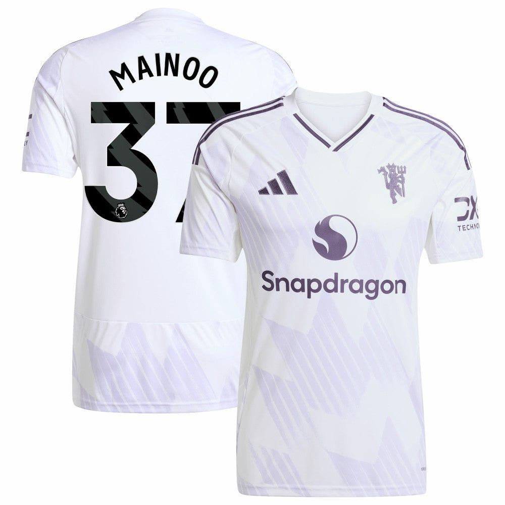 Kobbie Mainoo Manchester United 2025/26 Away Replica Player Jersey White - Adidas for sale