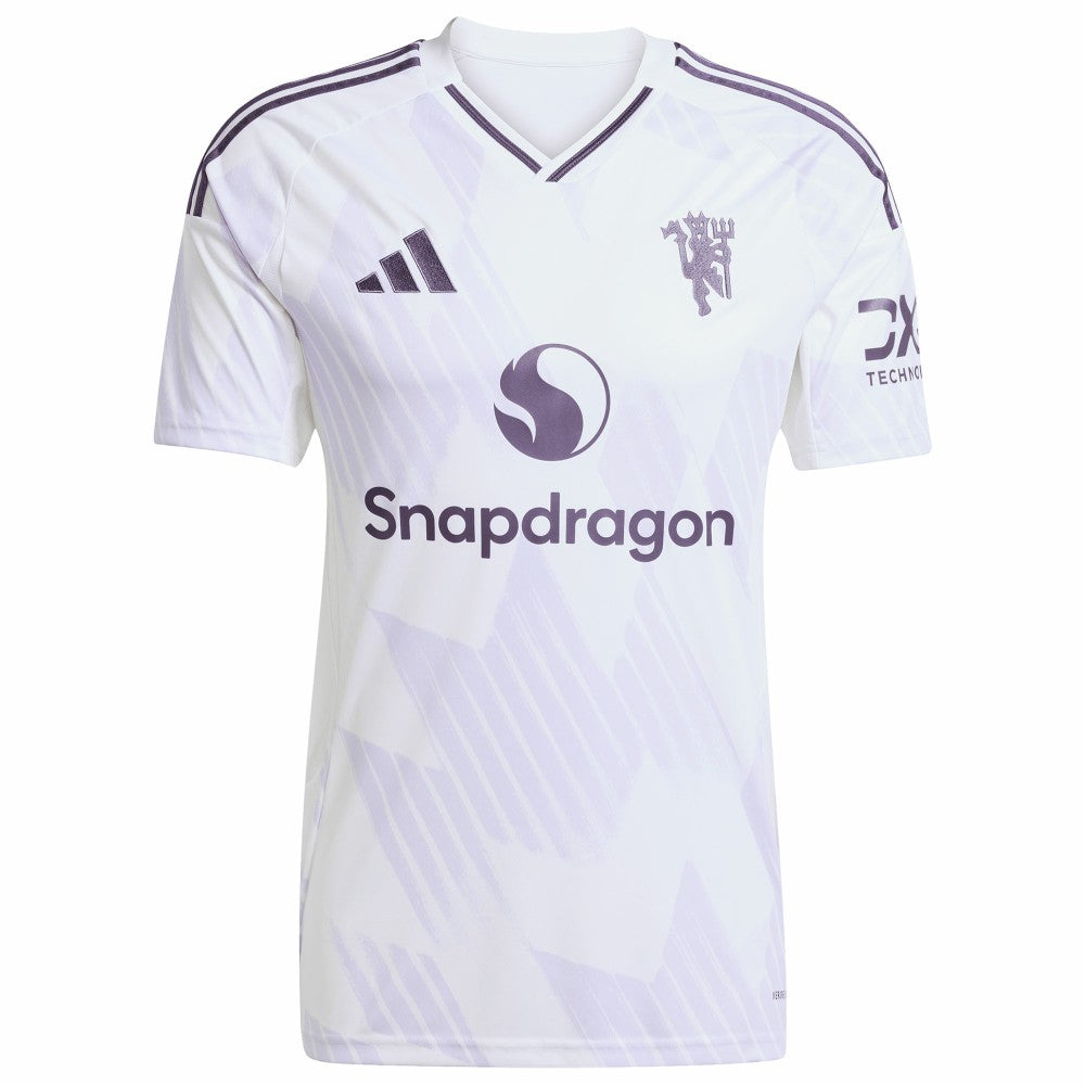 Kobbie Mainoo Manchester United 2025/26 Away Replica Player Jersey White - Adidas for sale