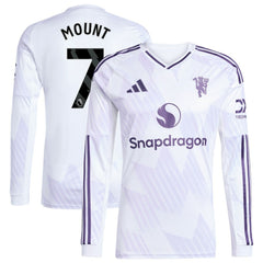 Mason Mount Manchester United 2025/26 Away Replica Long Sleeve Player Jersey White - Adidas discount