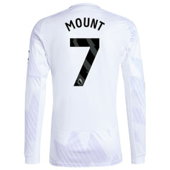 Mason Mount Manchester United 2025/26 Away Replica Long Sleeve Player Jersey White - Adidas discount