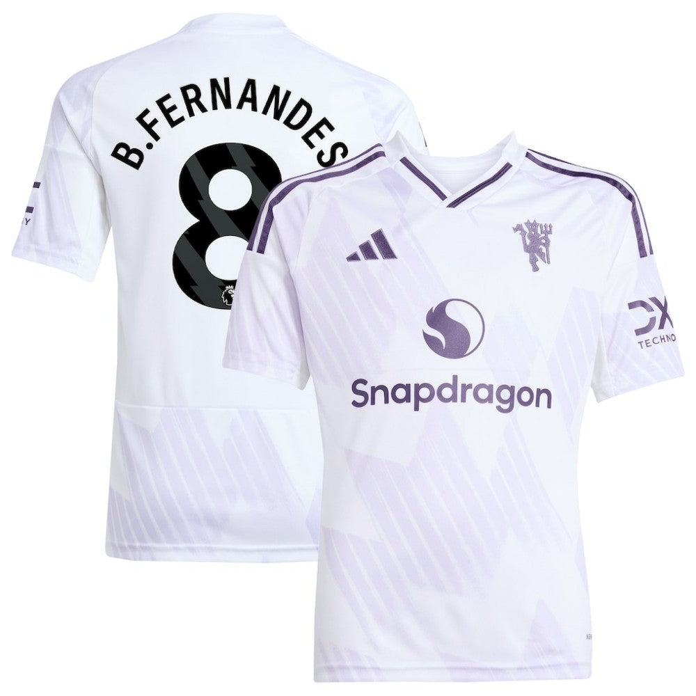 Bruno Fernandes Manchester United Youth 2025/26 Away Replica Player Jersey White - Adidas online