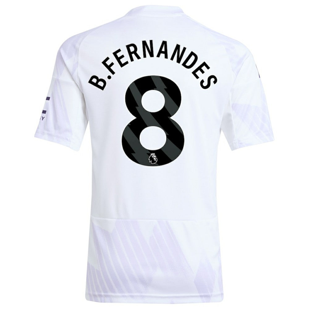 Bruno Fernandes Manchester United Youth 2025/26 Away Replica Player Jersey White - Adidas online