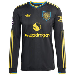 Manchester United 2025/26 Third Long Sleeve Jersey Black - Adidas discount