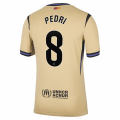 Pedri Barcelona 2025/26 Away Stadium Replica Jersey Gold - Nike on sale