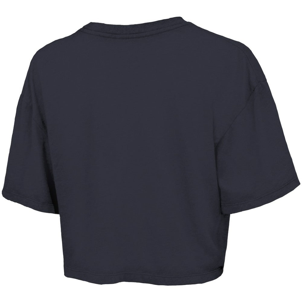 Detroit Tigers Majestic Threads Women's Boxy Crop T-Shirt - Navy T-shirts