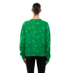 Boston Celtics Women's Throwback Collection Mineral Wash Crewneck Sweatshirt Kelly Green - New Era